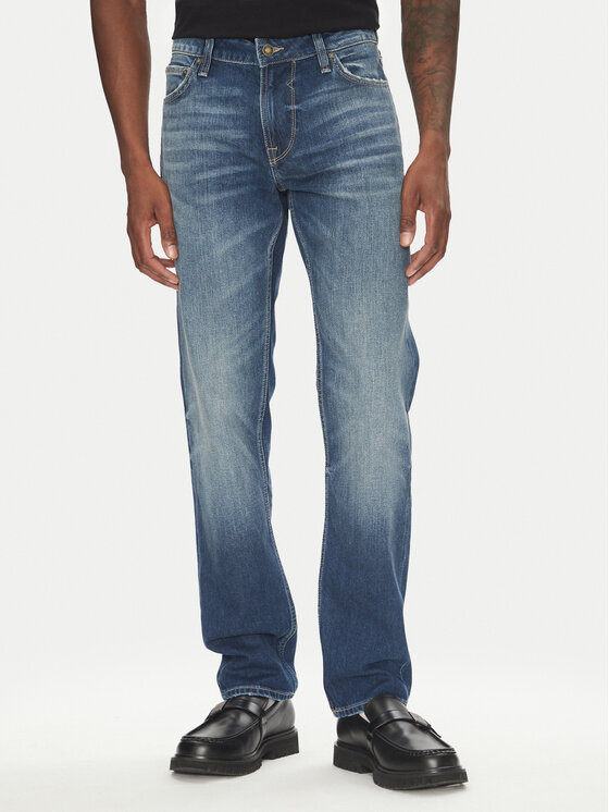 Guess Guess Jeansy M5GAS2 D4Z80 Modrá Slim Tapered Fit