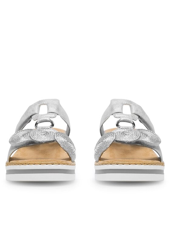 Rieker Rieker Παντόφλες V02K3-40 Ασημί