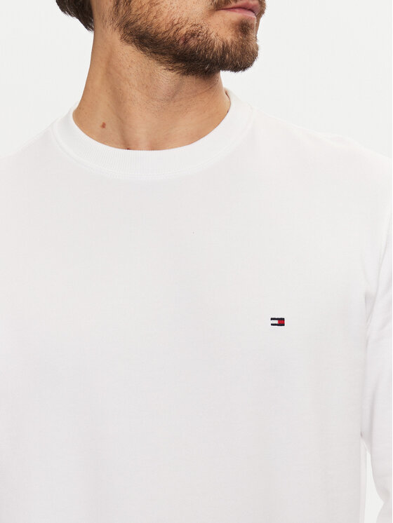 Tommy Hilfiger Tommy Hilfiger Mikina Essential MW0MW37237 Bílá Regular Fit