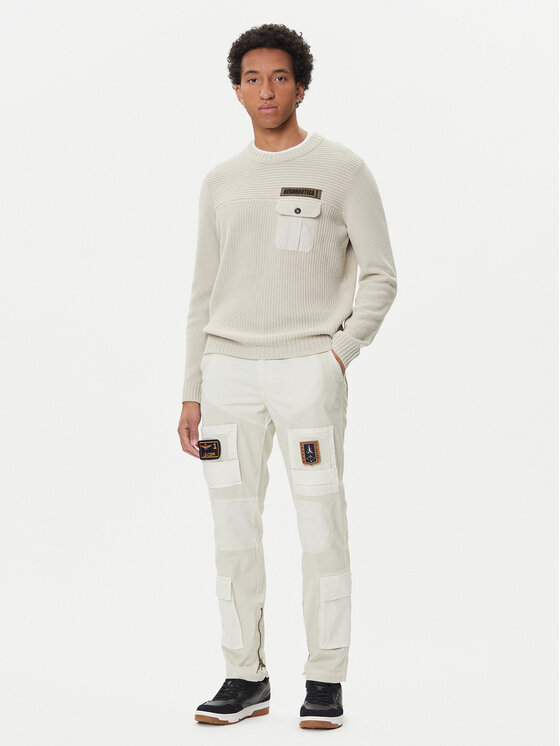 Aeronautica Militare Aeronautica Militare Παντελόνι υφασμάτινο 252PA1664UCT04241 Μπεζ Regular Fit