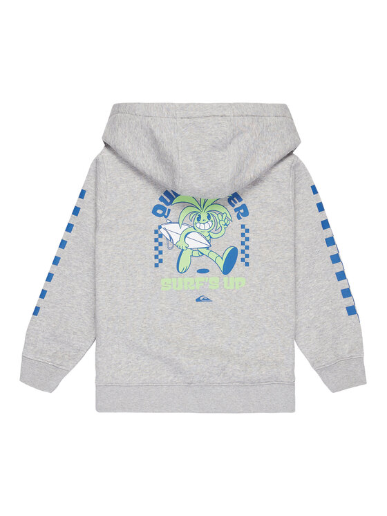 Quiksilver Quiksilver Majica dugih rukava Graphic Zips EQKFT03407 Siva Regular Fit