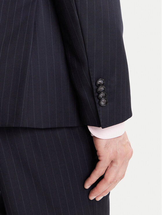 BOSS BOSS Garnitur H-Huge 50546121 Granatowy Slim Fit