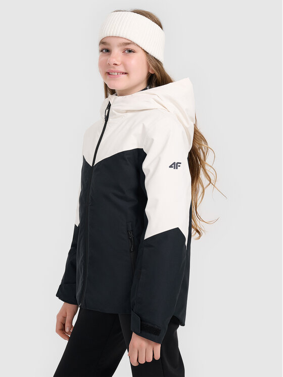 4F 4F Kurtka narciarska BASIC SKI Czarny Regular Fit