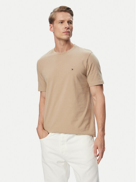 Tommy Hilfiger Tricou Ess Seasonal MW0MW39995 Bej Regular Fit