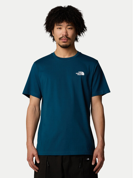 The North Face The North Face Póló Simple Dome NF0A87NG Sötétkék Regular Fit