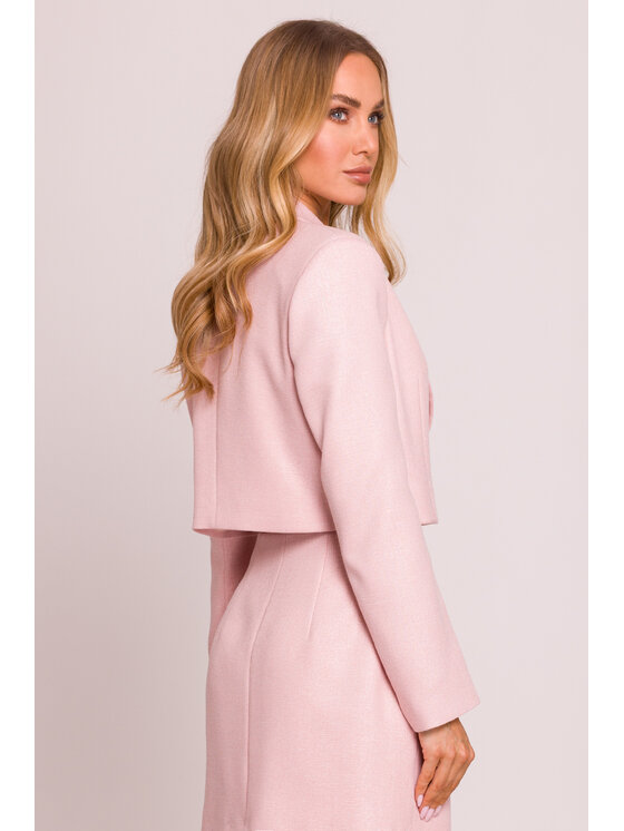 Made of Emotion Made of Emotion Marynarka M853 Pomarańczowy Cropp Fit
