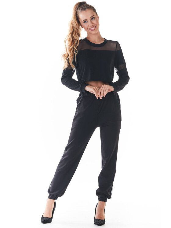 Infinite You Infinite You Spodnie damskie M238 Czarny Basic Fit