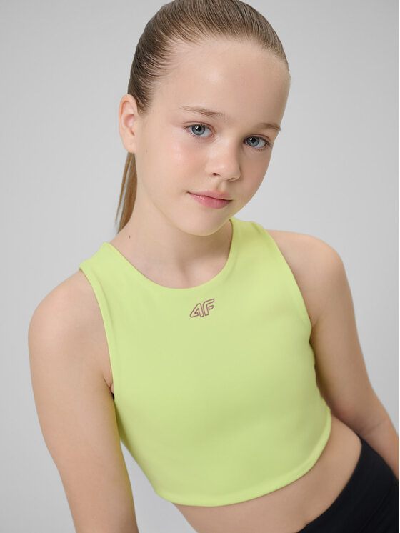 4F 4F Biustonosz sportowy JOY MOTION Zielony