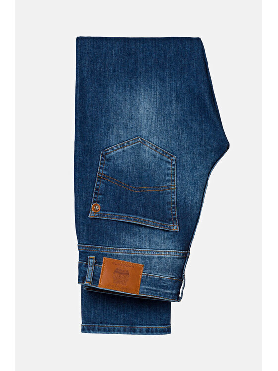 Lancerto Lancerto Jeansy Hunter Granatowy Slim Fit