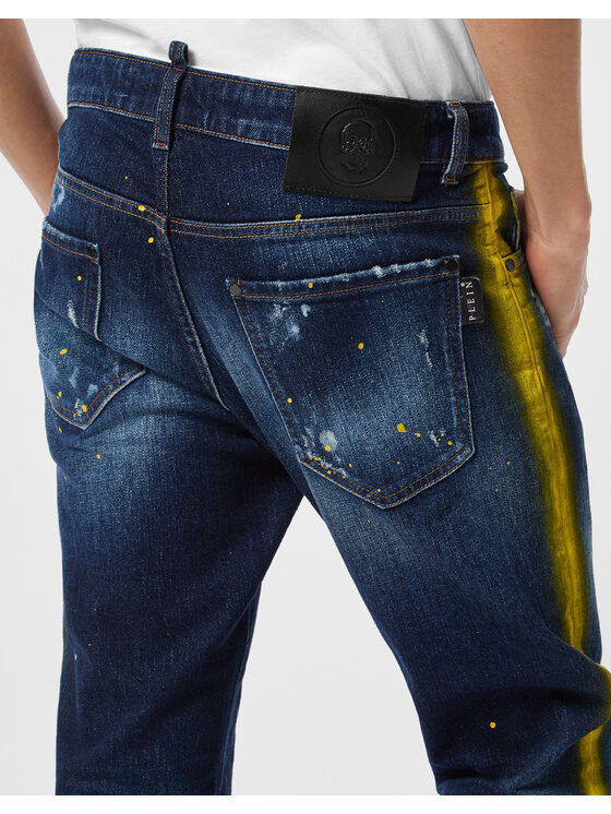PHILIPP PLEIN PHILIPP PLEIN Jeansy 26867 Niebieski Straight Leg