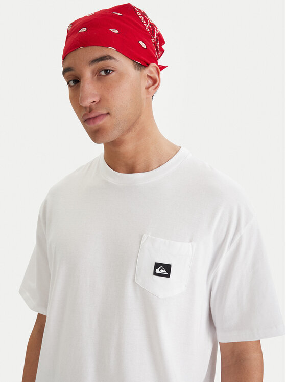 Quiksilver Quiksilver T-Shirt Salt Water EQYZT08205 Biały Comfort Fit