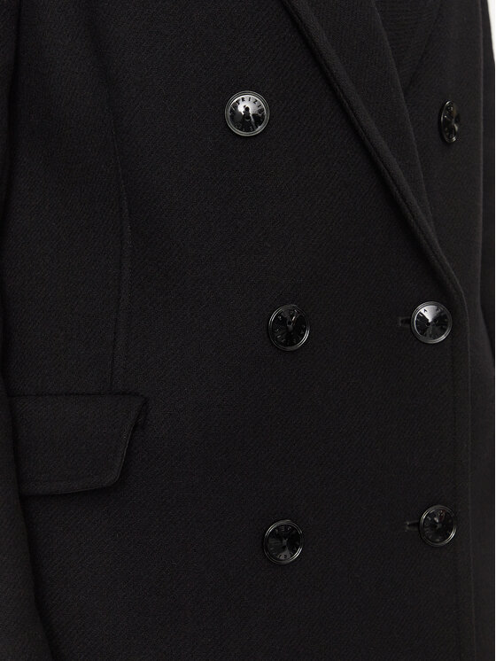 Patrizia Pepe Patrizia Pepe Вълнено палто 2O0119/A337-K103 Черен Regular Fit