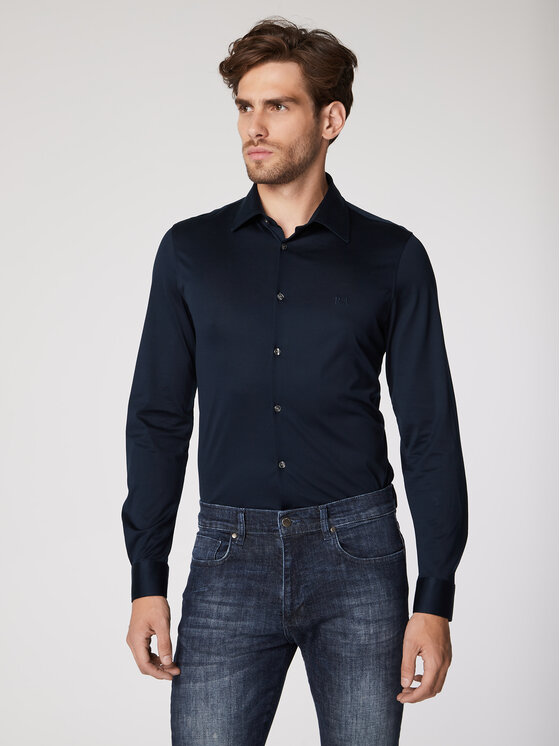 Rage Age Rage Age Krekls Mercury Tumši zils Slim Fit