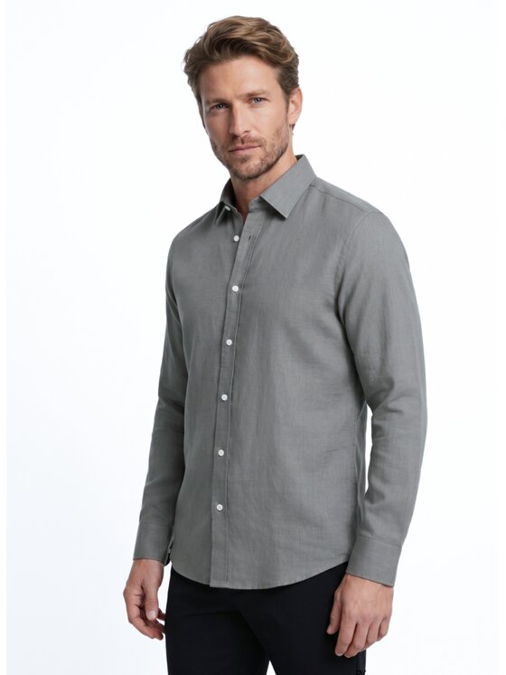 Pako Lorente Pako Lorente Koszula P26WF-1X-013 Brązowy Slim Fit