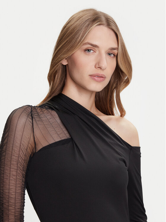 Simona Corsellini Simona Corsellini Μπλουζάκι A25CPMG00201 Μαύρο Slim Fit