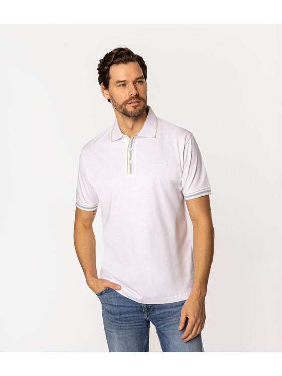 Lee Cooper Lee Cooper Polo TOR 5001 Biały Regular Fit