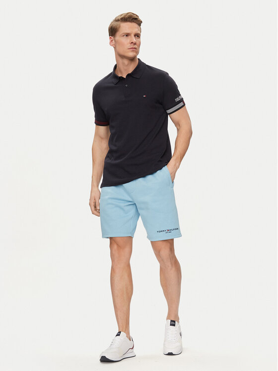 Tommy Hilfiger Tommy Hilfiger Sportske kratke hlače Logo MW0MW34201 Svijetloplava Regular Fit