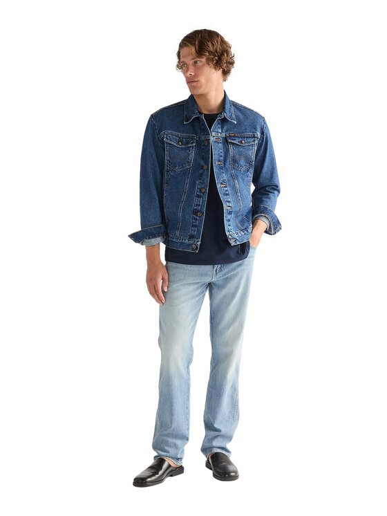 Wrangler Wrangler Kurtka jeansowa 112378960 Niebieski Regular Fit