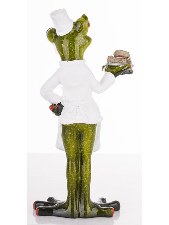 MIAhome MIAhome Figurka żabka FROGG z ciastkami w łapce Zielony