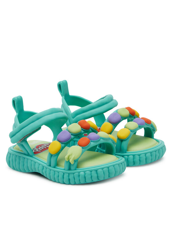 Melissa Melissa Sandały Mini Melissa Create + Play Doh Bb M 35989 Zielony