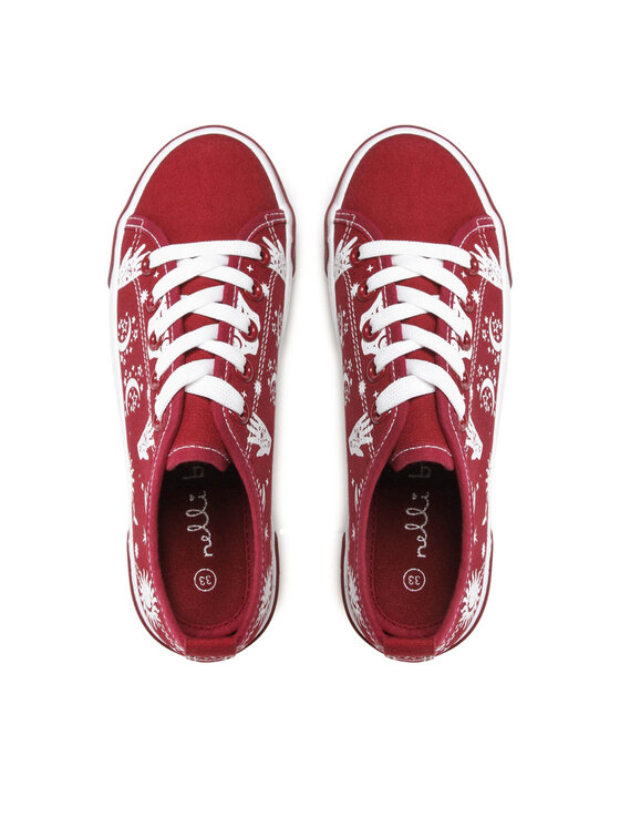 Nelli Blu Nelli Blu Tenisówki CSS20408-03 Bordowy