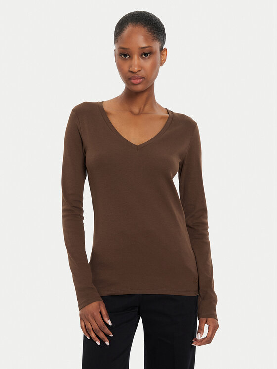 United Colors Of Benetton United Colors Of Benetton Särkpluus 3GA2E4245 Pruun Regular Fit