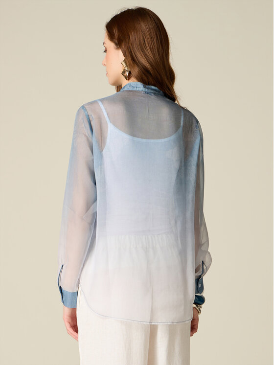 Oltre Oltre Camicia 5090R003169N004 Turchese Regular Fit