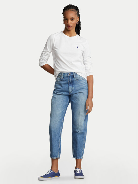 Polo Ralph Lauren Polo Ralph Lauren Блуза 211898699001 Бял Regular Fit