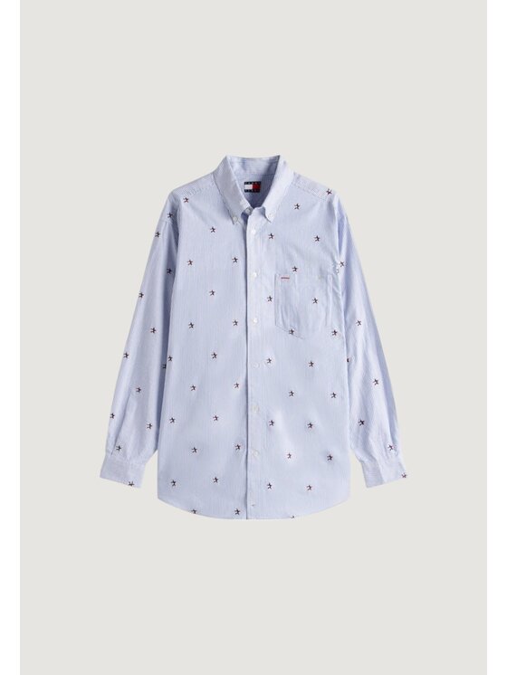 Tommy Jeans Tommy Jeans Camicia TOMMY GIRL EMBROIDER Blu Girl Fit