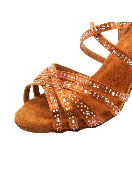 Burtan Dance Shoes Burtan Dance Shoes Sandały SANTIAGO Brązowy