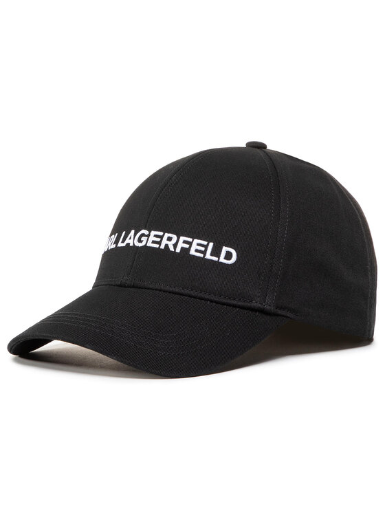 Czapka z daszkiem KARL LAGERFELD, Czarne, 205W3413