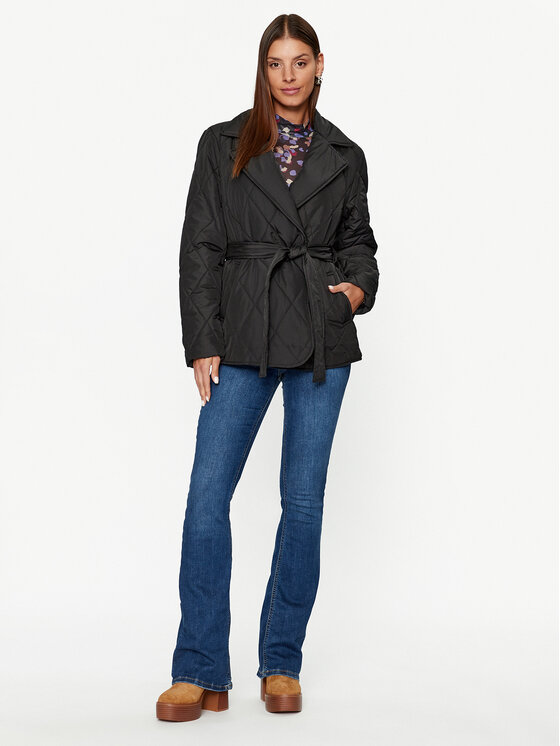Vila Vila Prijelazna jakna Dita 14087604 Crna Regular Fit
