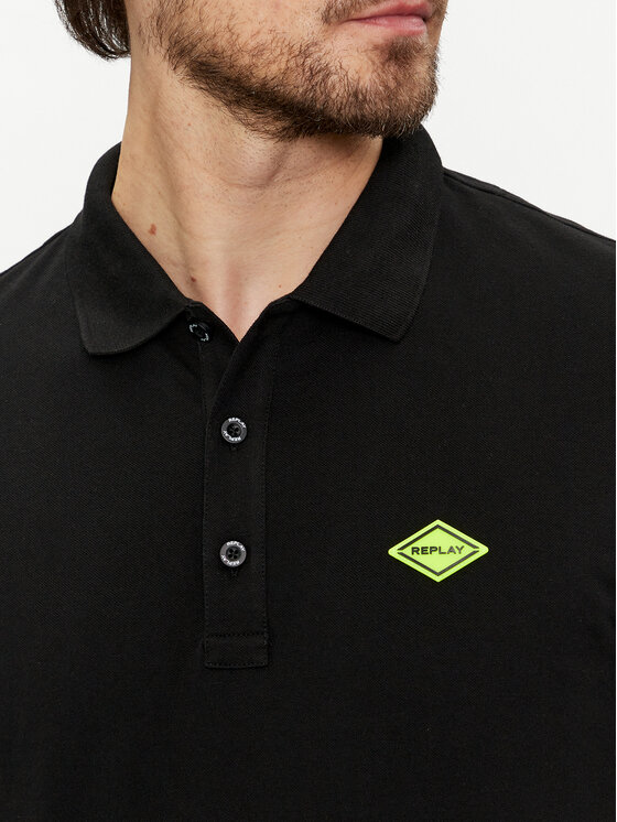 REPLAY Replay Pólóing M3540A.000.20623 Fekete Regular Fit