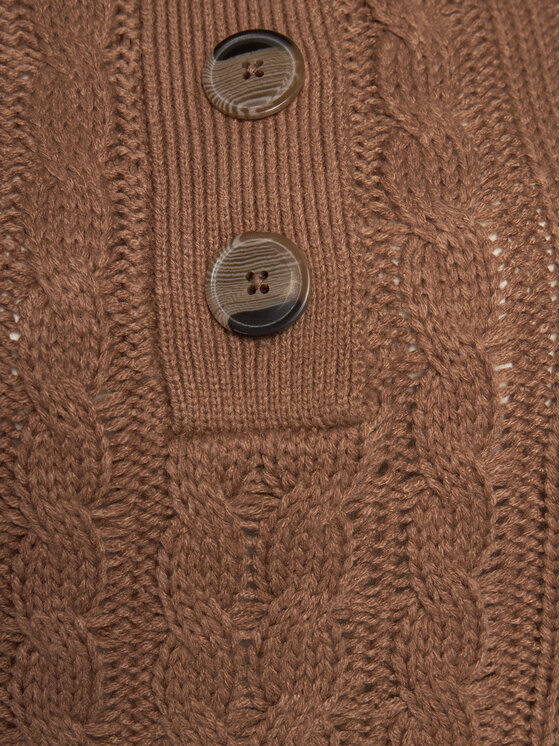 Brave Soul Brave Soul Sweter LK-286MOMPOX Brązowy Regular Fit