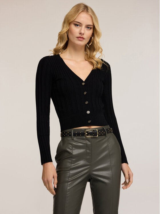 Motivi Motivi Cardigan M446W003544N033 Nero Slim Fit