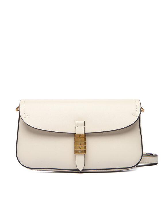 PINKO PINKO Kabelka Saddle Flat AI 25-26 PCPL 105349 A1ZX Krémová