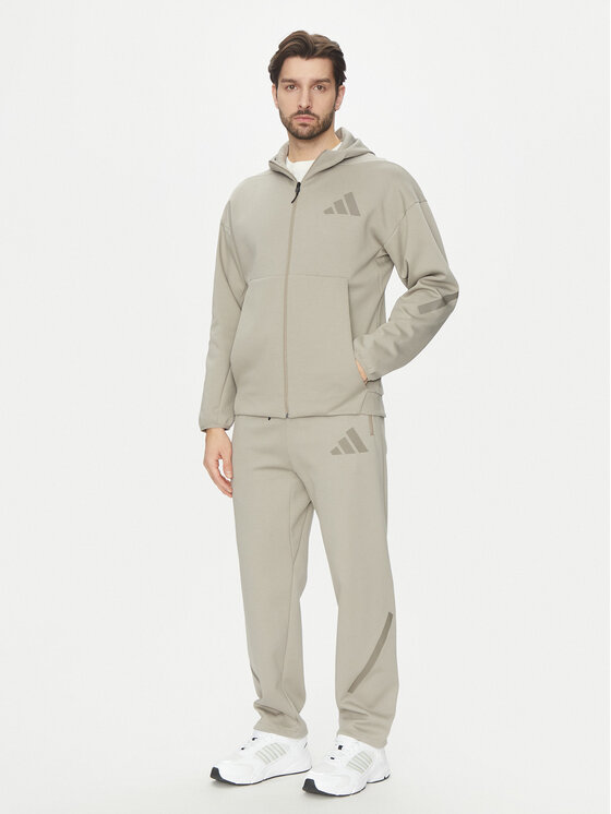 adidas adidas Donji dio trenerke Z.N.E. Open-Hem JC6716 Bež Loose Fit
