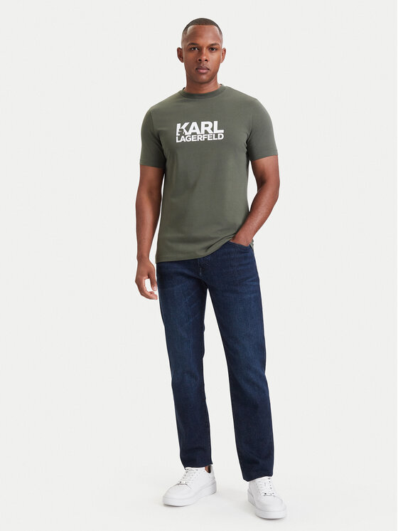 KARL LAGERFELD KARL LAGERFELD T-särk 755780 564235 Roheline Regular Fit