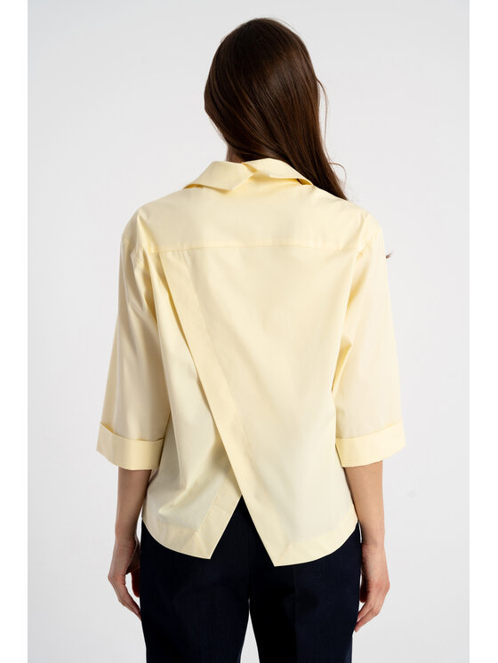 CLICK CLICK Πουκάμισο 10-6874 Κίτρινο Relaxed Fit