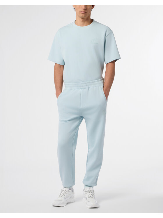 Plein Sport Plein Sport Spodnie dresowe 29090 Niebieski jasny Jogger Fit