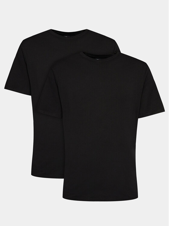 Tommy Jeans Tommy Jeans 2er-Set T-Shirts UM0UM03157 Schwarz Regular Fit