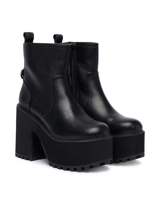 Buffalo Buffalo Botki Killah Zip Boot Mid 1622374 Czarny
