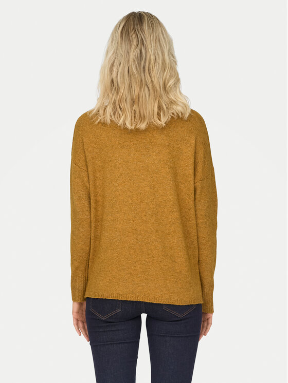 ONLY ONLY Džemper Rica 15224360 Narančasta Regular Fit