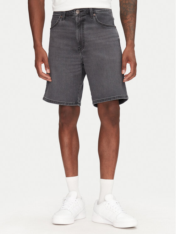 Wrangler Wrangler Pantaloni scurți de blugi Frontier 112364834 Gri Relaxed Fit