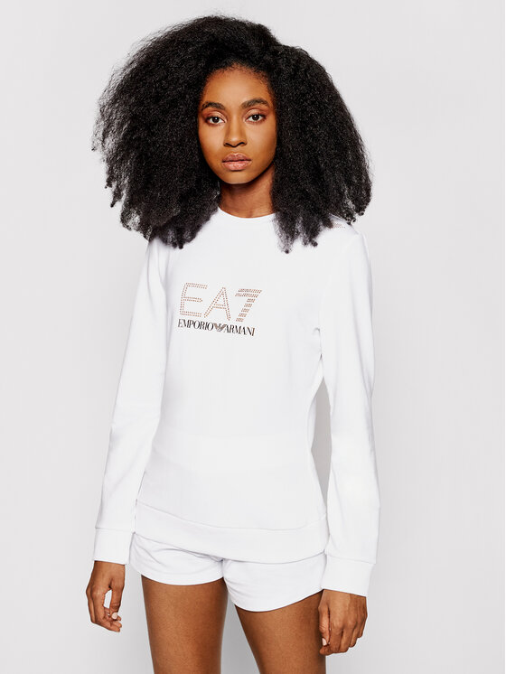 Női Pulóver EA7 Emporio Armani, Méret: M, Fehér, 8NTM45 TJ9RZ 1100