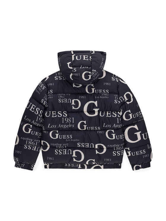 Guess Guess Žieminė striukė H6BL05 W4160 Tamsiai mėlyna Oversize