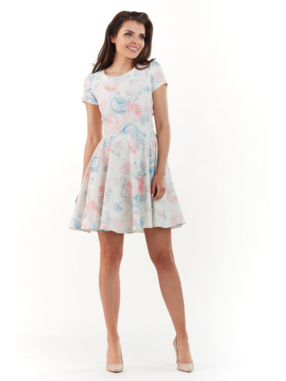 Infinite You Infinite You Sukienka codzienna M174 Kolorowy Basic Fit