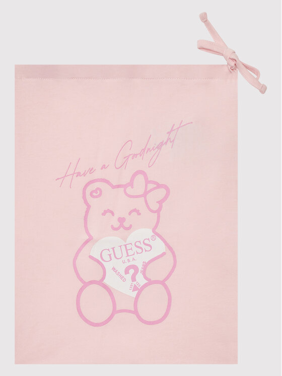 Guess Guess Piżama H1BT07 K8HM0 Różowy Regular Fit