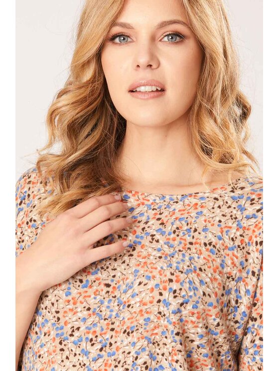 QUIOSQUE QUIOSQUE Blúzka MARK BLOUSE Béžová Regular Fit
