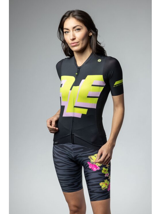 Alé Cycling Alé Cycling Koszulka rowerowa PR-E Sauvage Czarny Fitted Fit
